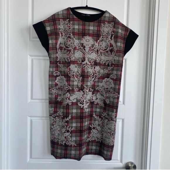 ZARA || Tartan print dress - Picture 1 of 8